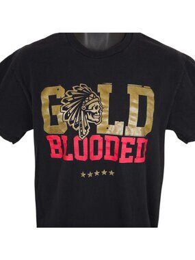 Gold Blooded T Shirt Mens Size Medium Black SAVS X Adapt Streetwear